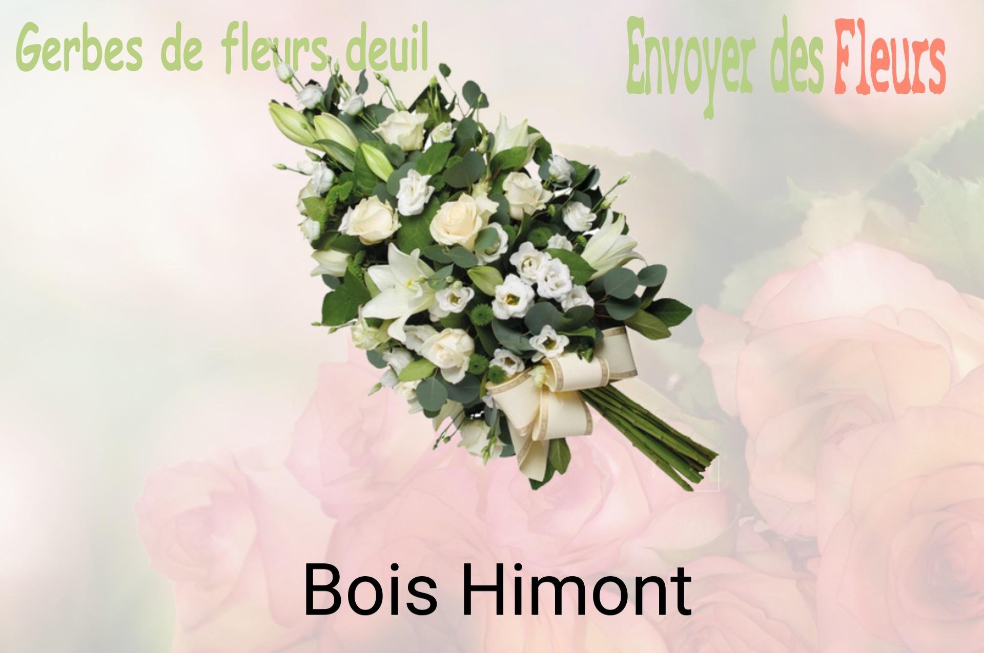 Gerbe de fleurs de deuil livrée à Bois-Himont